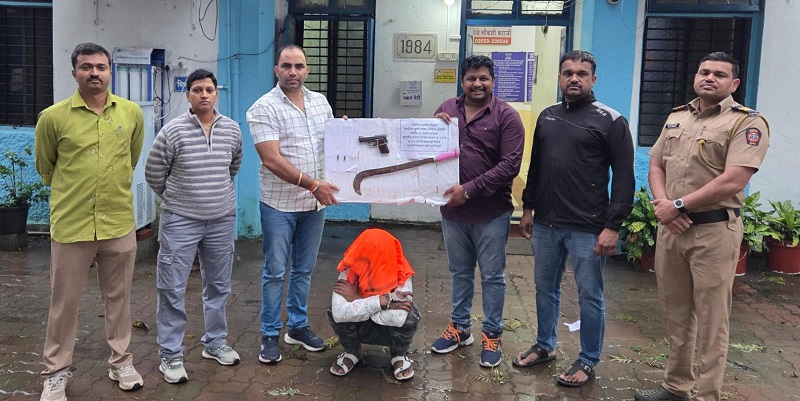 नाशिक : गावठी कट्टा, काडतुसे, धारदार कोयता बाळगणारा युवक जेरबंद